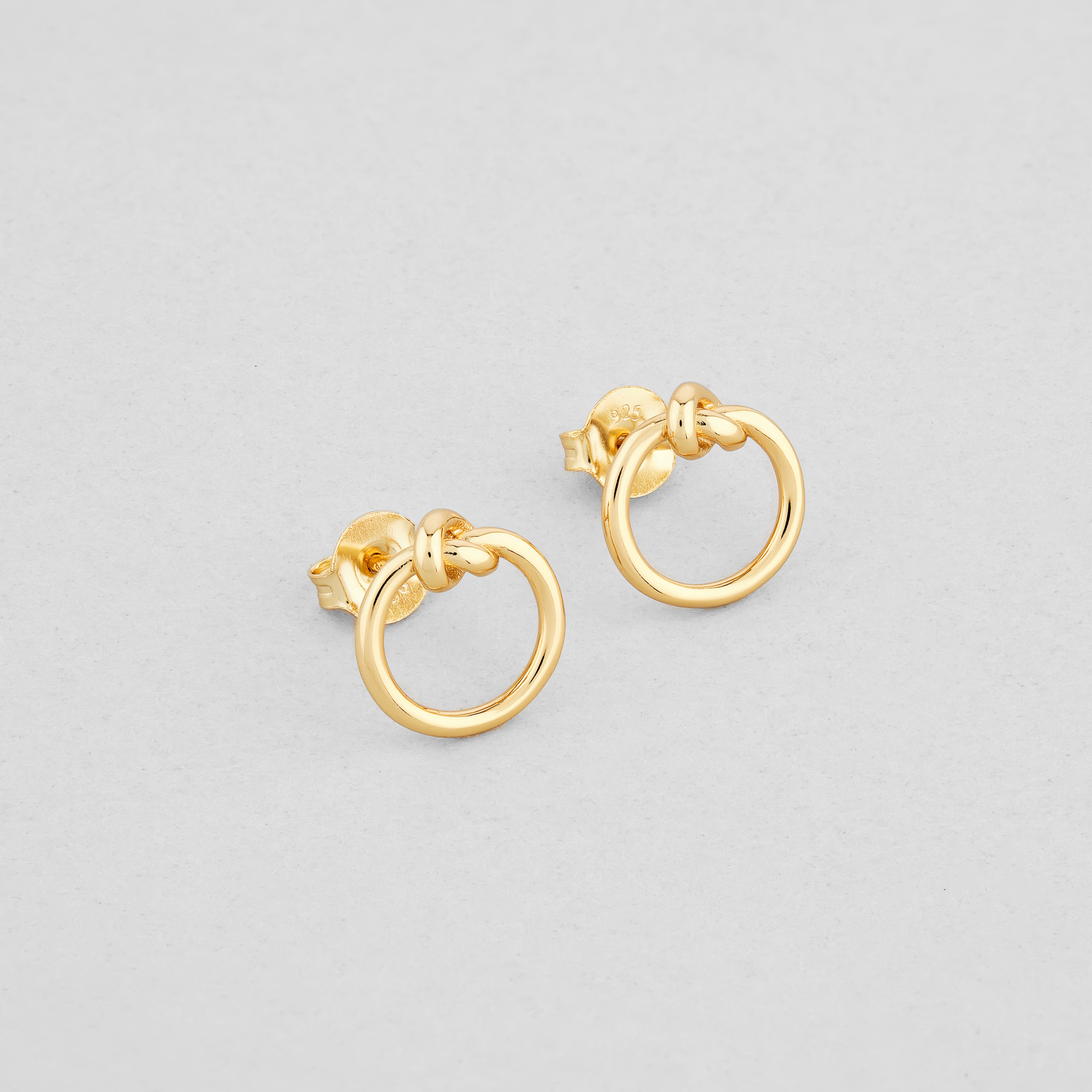 

Серебряные серьги с позолотой Minimal DE6536