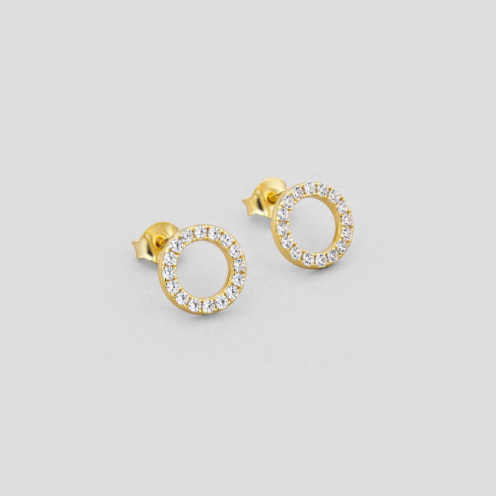 

Серебряные серьги с позолотой Minimal 425/E7346