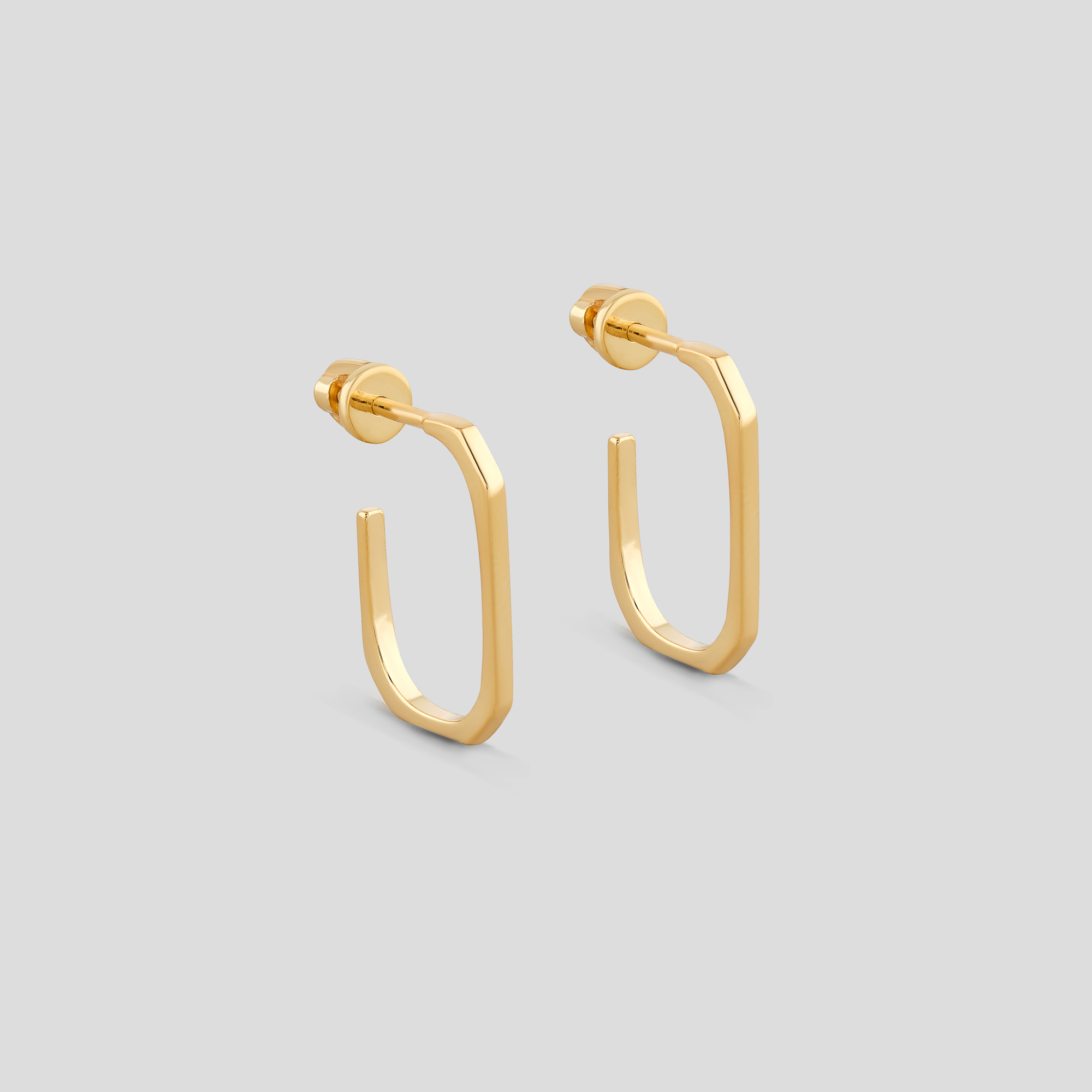 

Серебряные серьги с позолотой Minimal ВС-532з