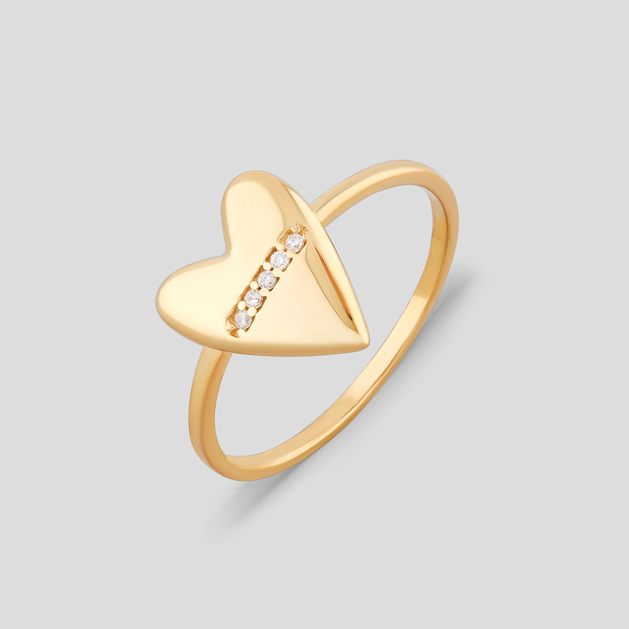 

Серебряные кольца с позолотой Minimal ЛК-0369з- 17