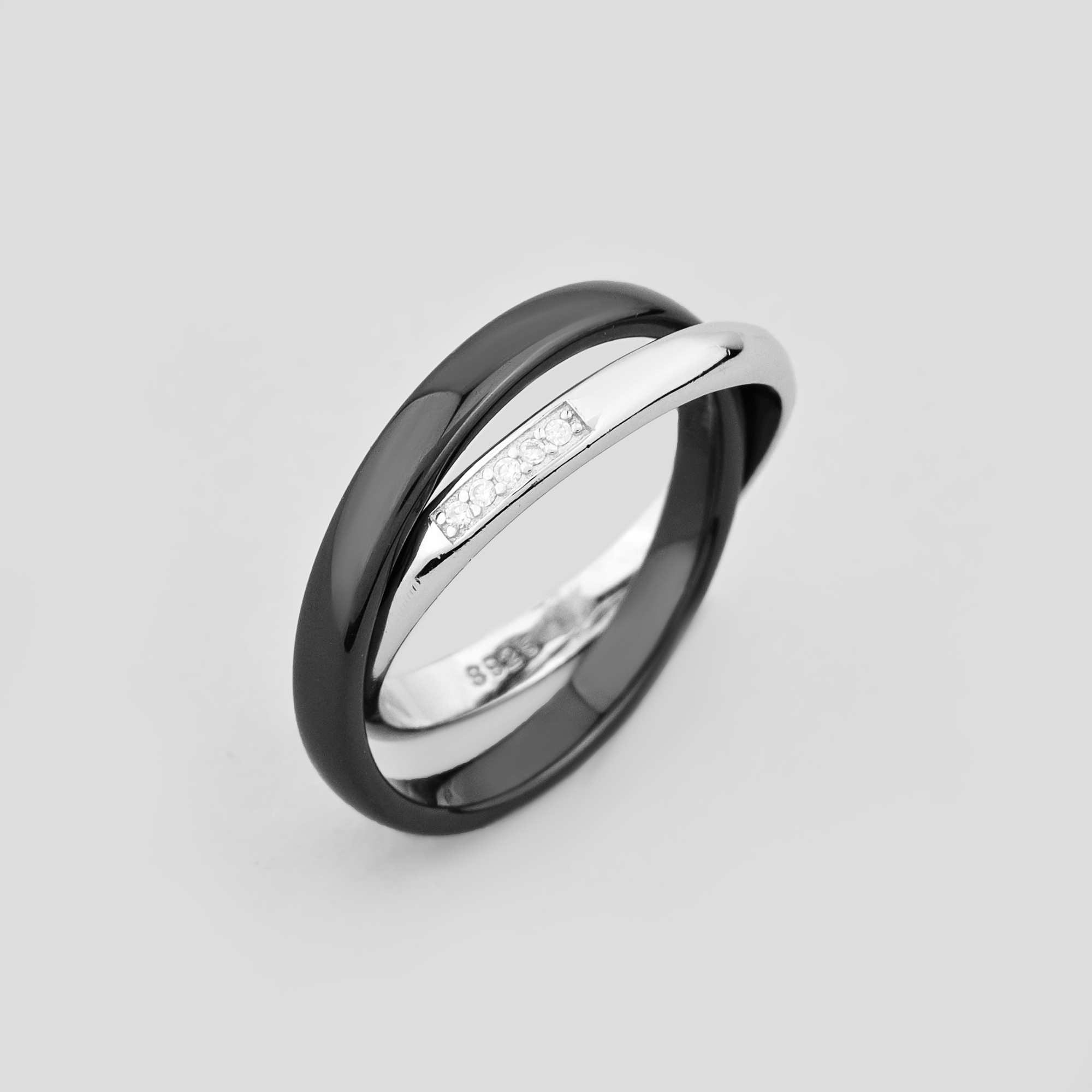 

Серебряное кольцо Minimal с91-0004ч-16.5 16.5