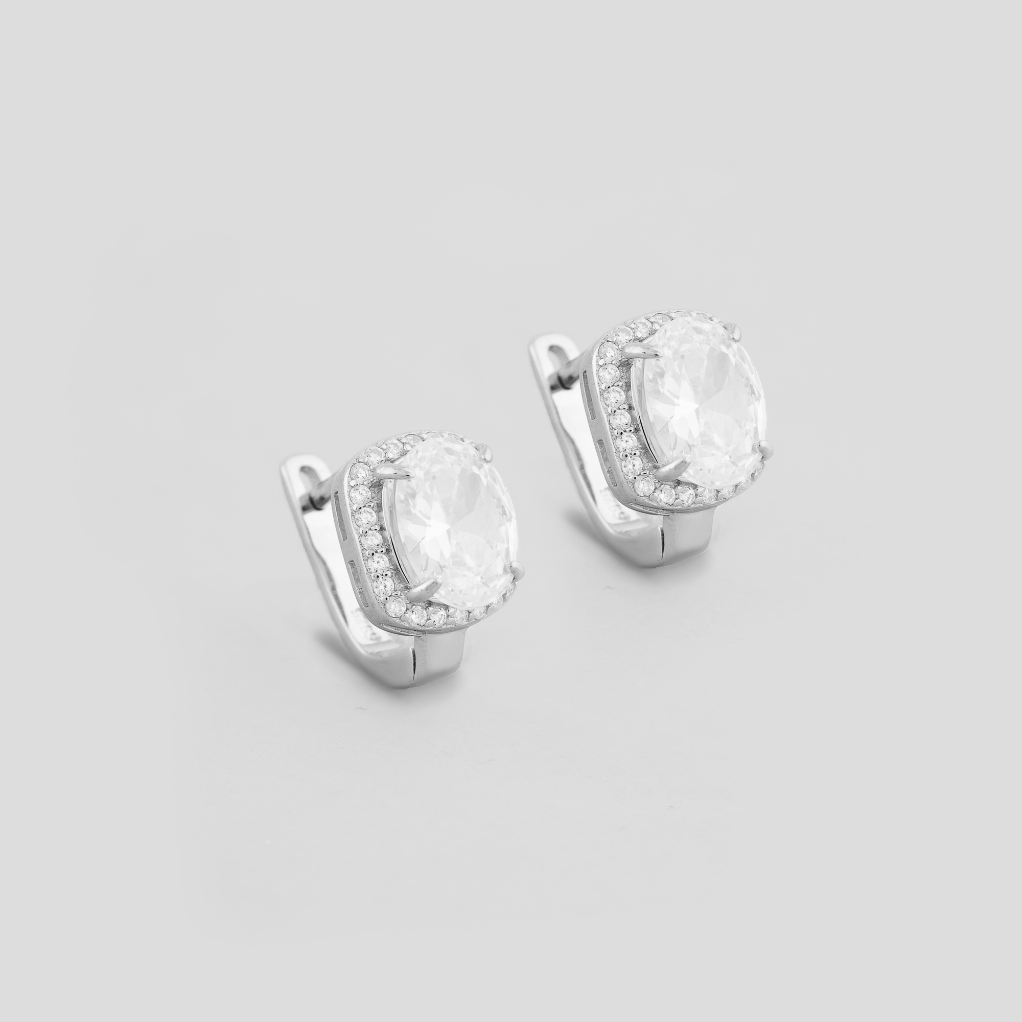 

Серебряные серьги Minimal 92-0009/1б