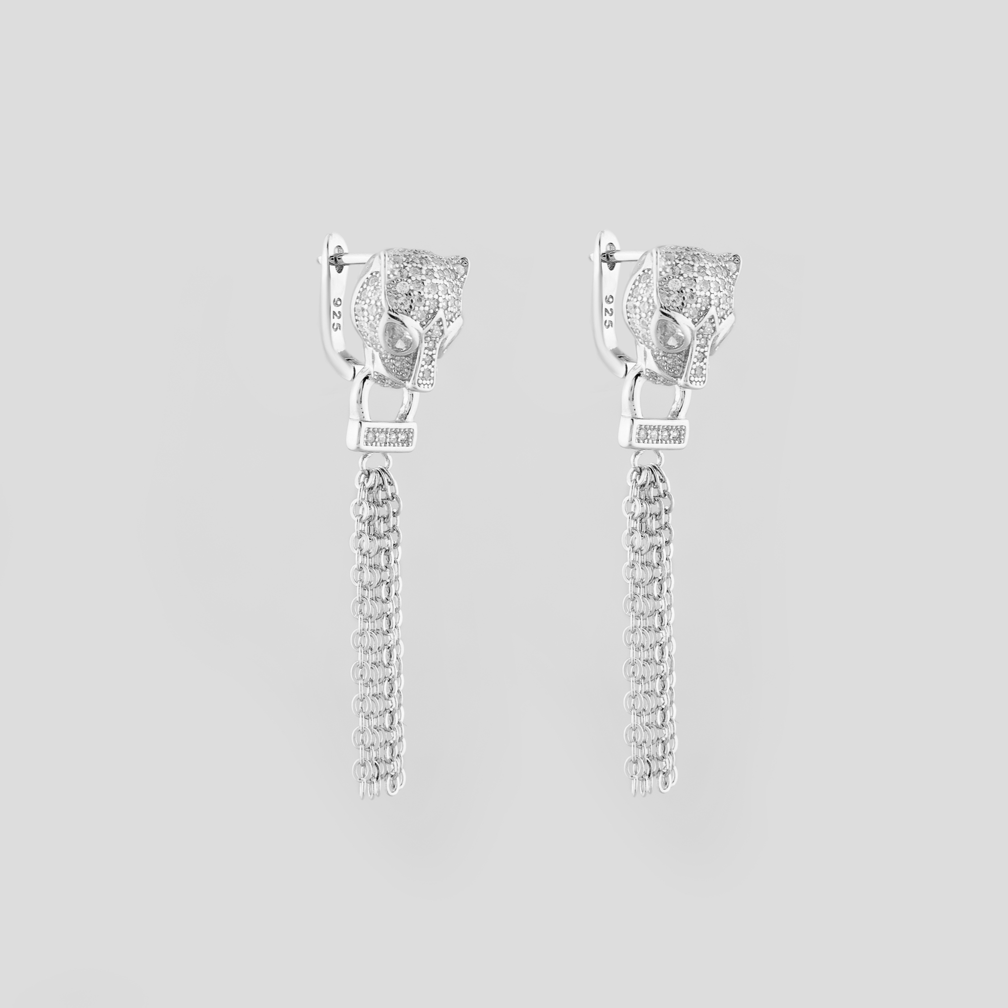 

Серебряные серьги Minimal 9520328б