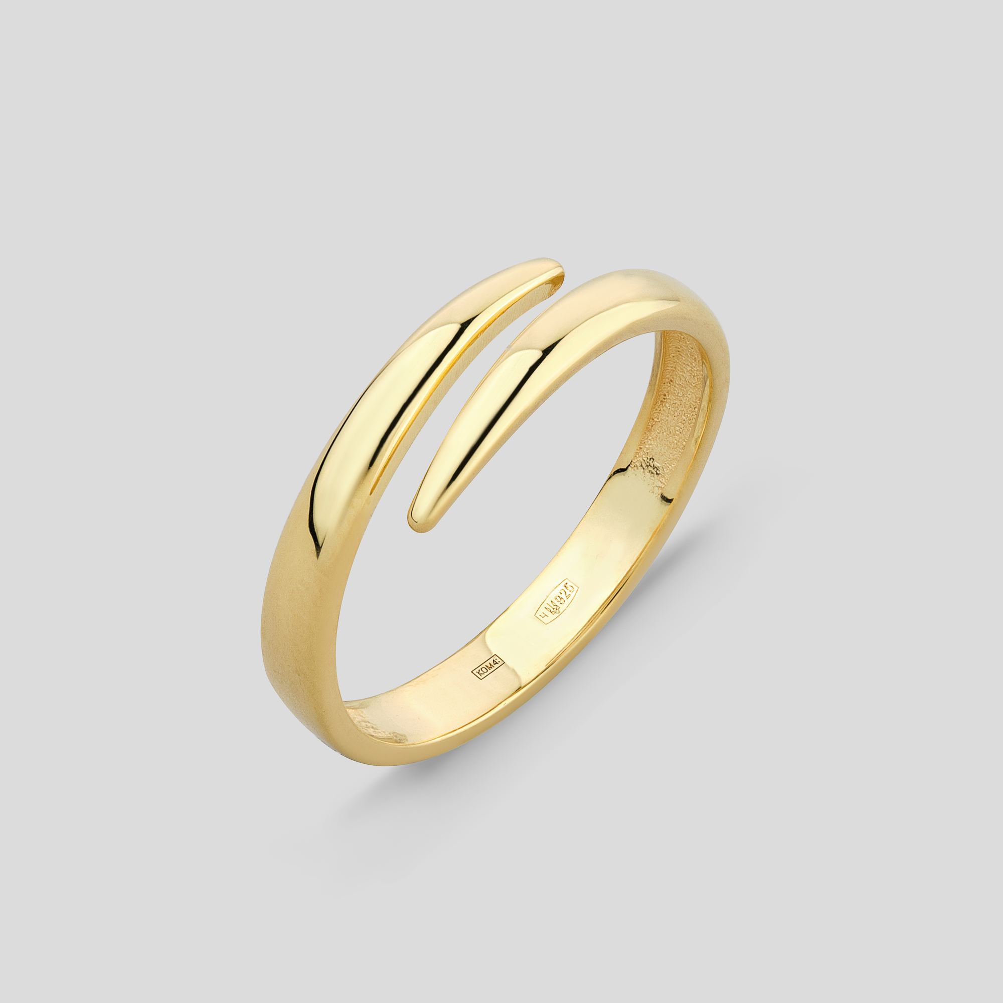 

Серебряные кольца с позолотой Minimal ВС-561з