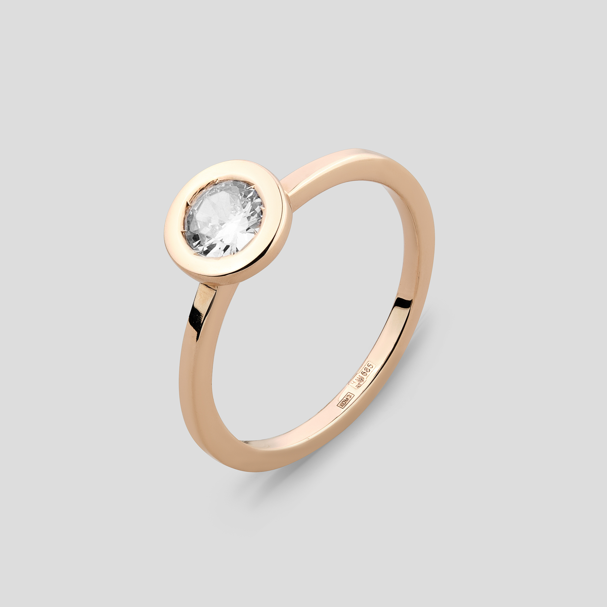 

Золотое кольцо Minimal ЗЛ-015-ч-PR- 18