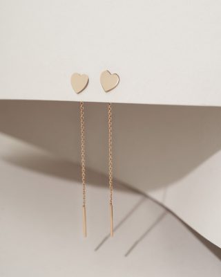 Сережки протяжки золото