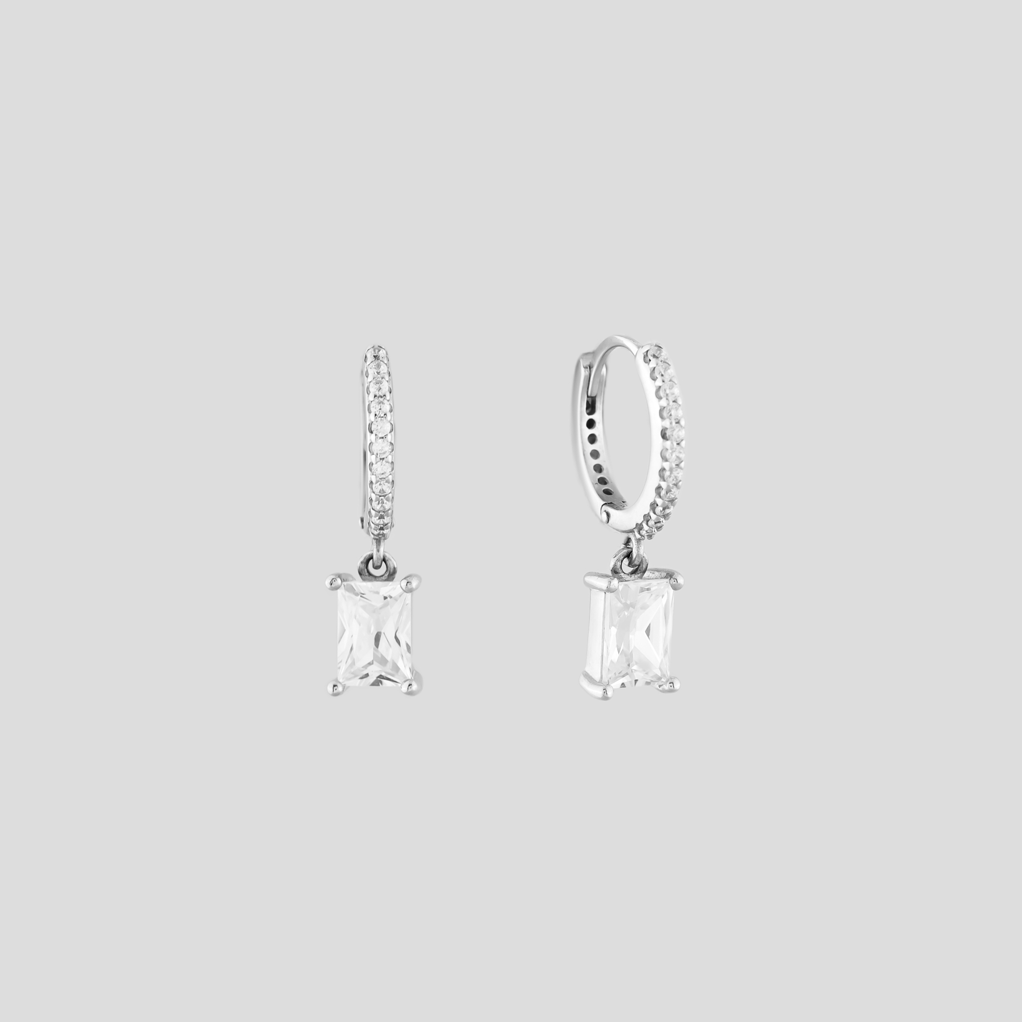 

Серебряные серьги Minimal 20733