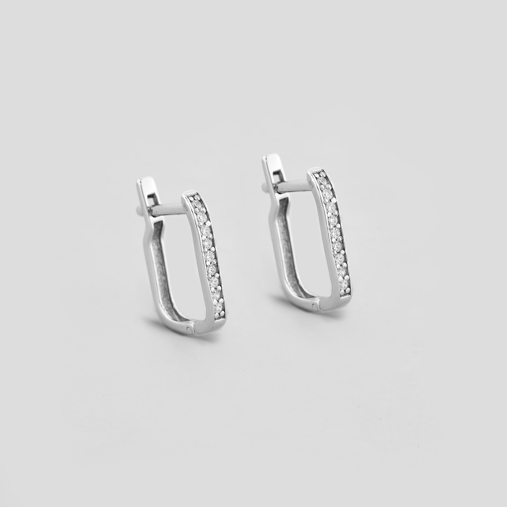 

Серебряные серьги Minimal 20661