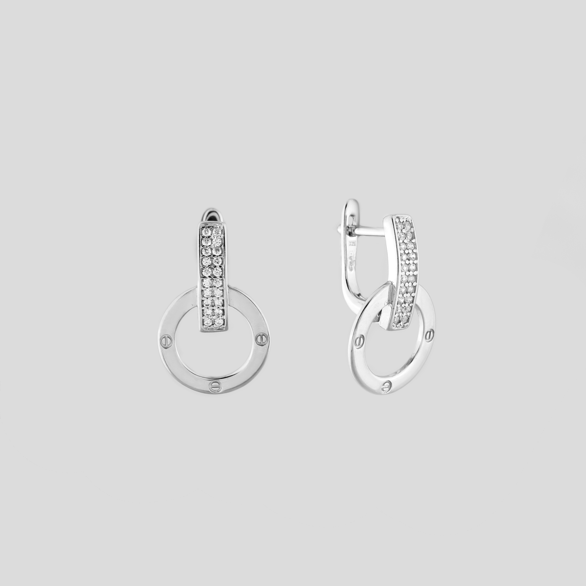 

Серебряные серьги Minimal 20712