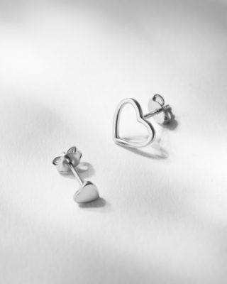 Сережки сердечки