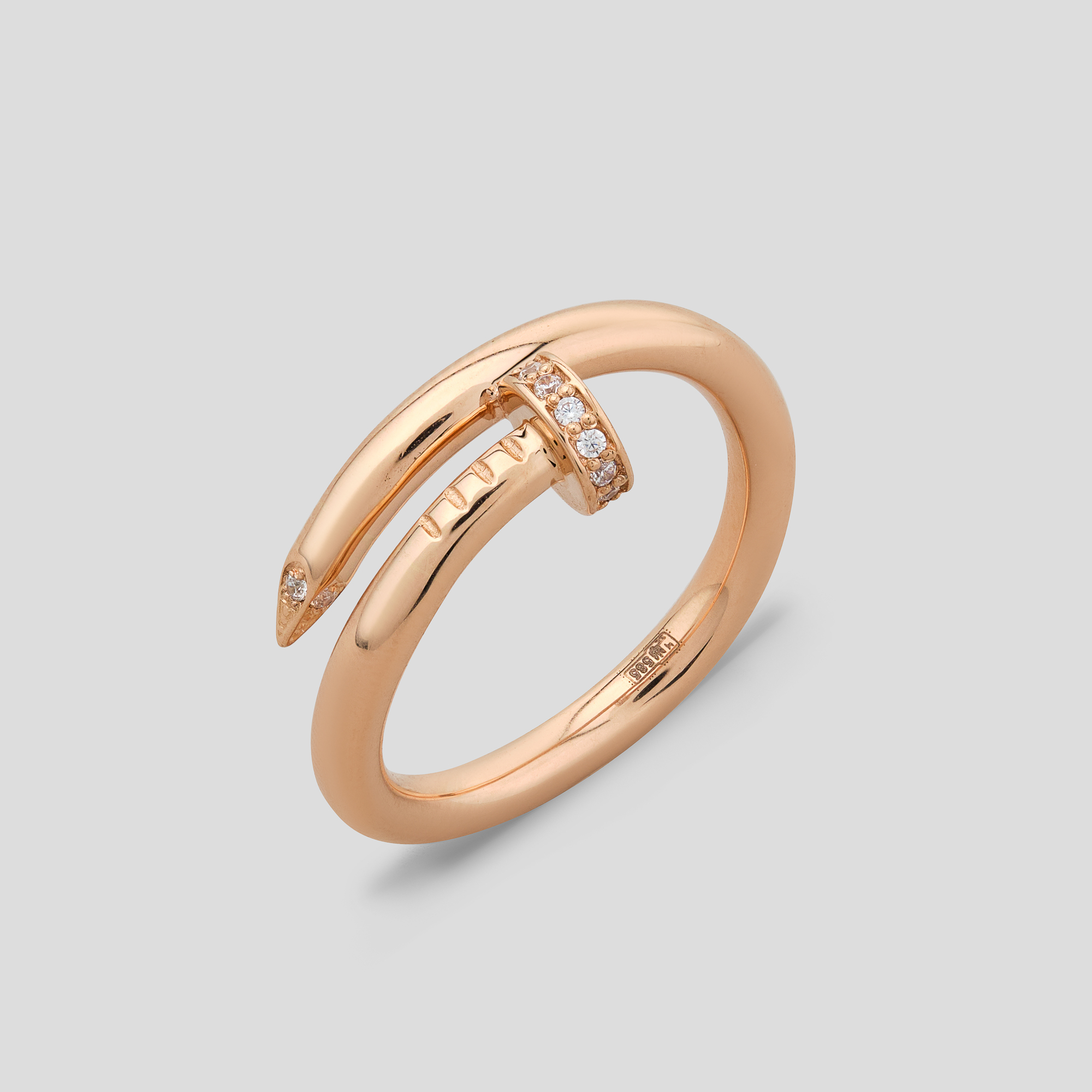 

Золотое кольцо Minimal к217-ч--др