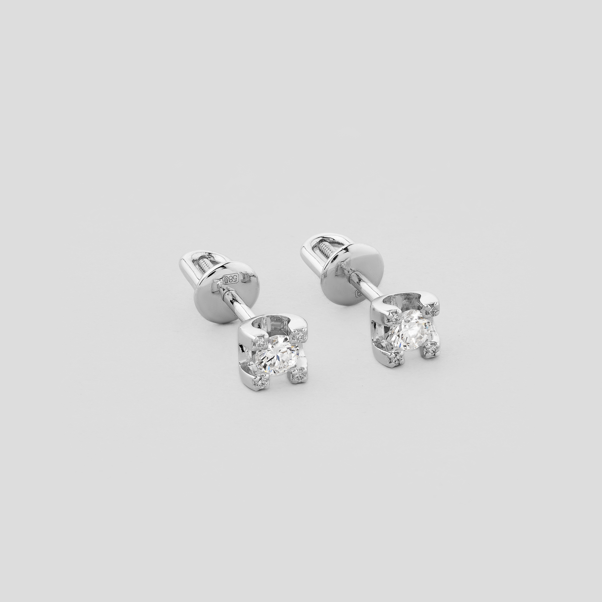 

Золотые серьги Minimal с705-3,0б-бр-б