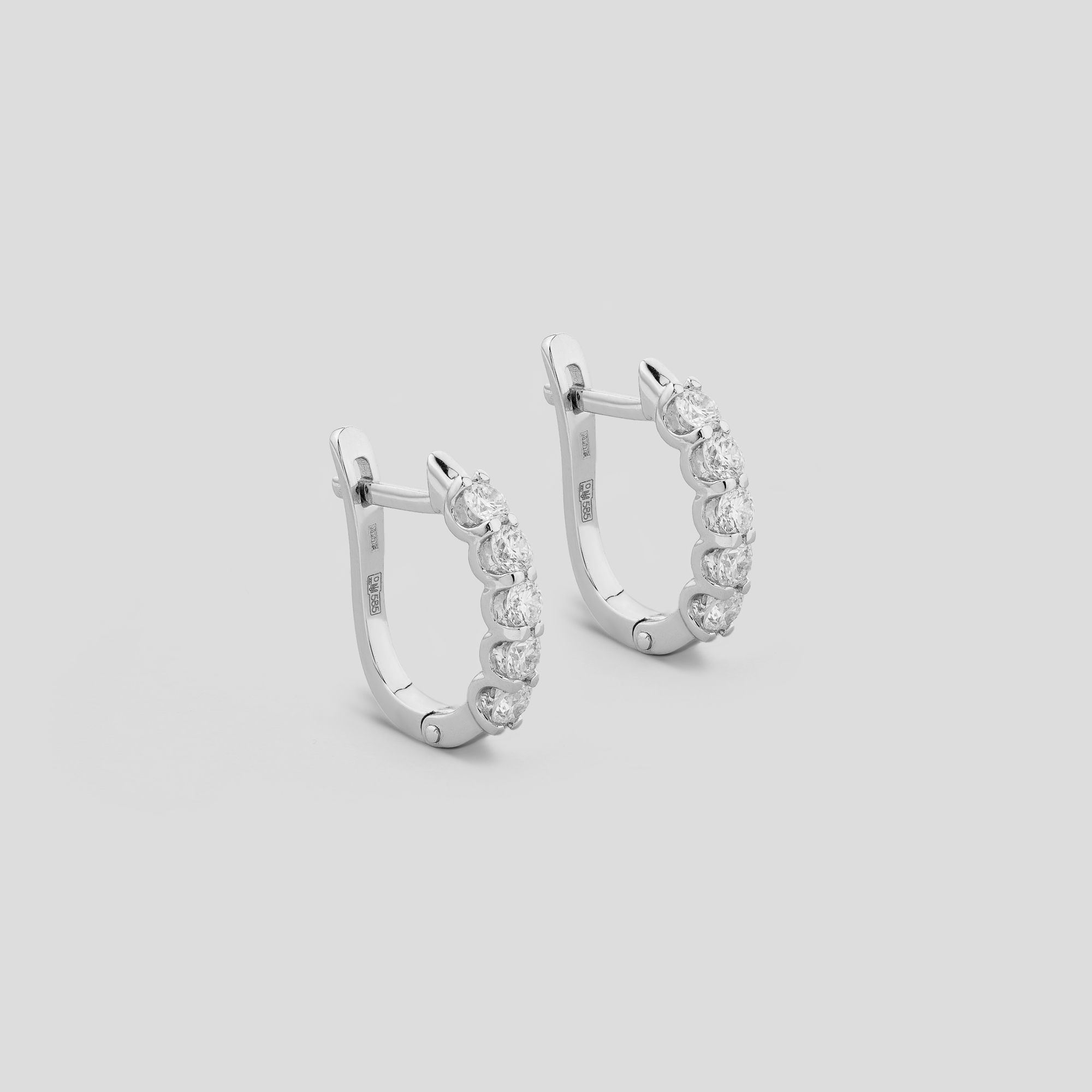 

Золотые серьги Minimal с541-б-бр