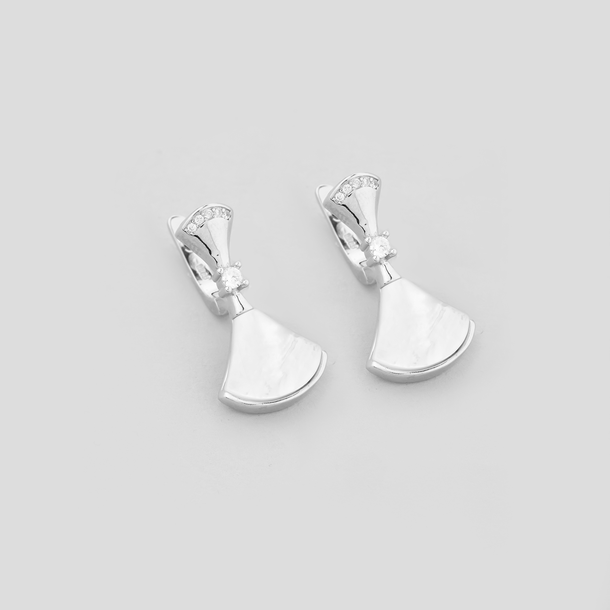 

Серебряные серьги Minimal 9520347б