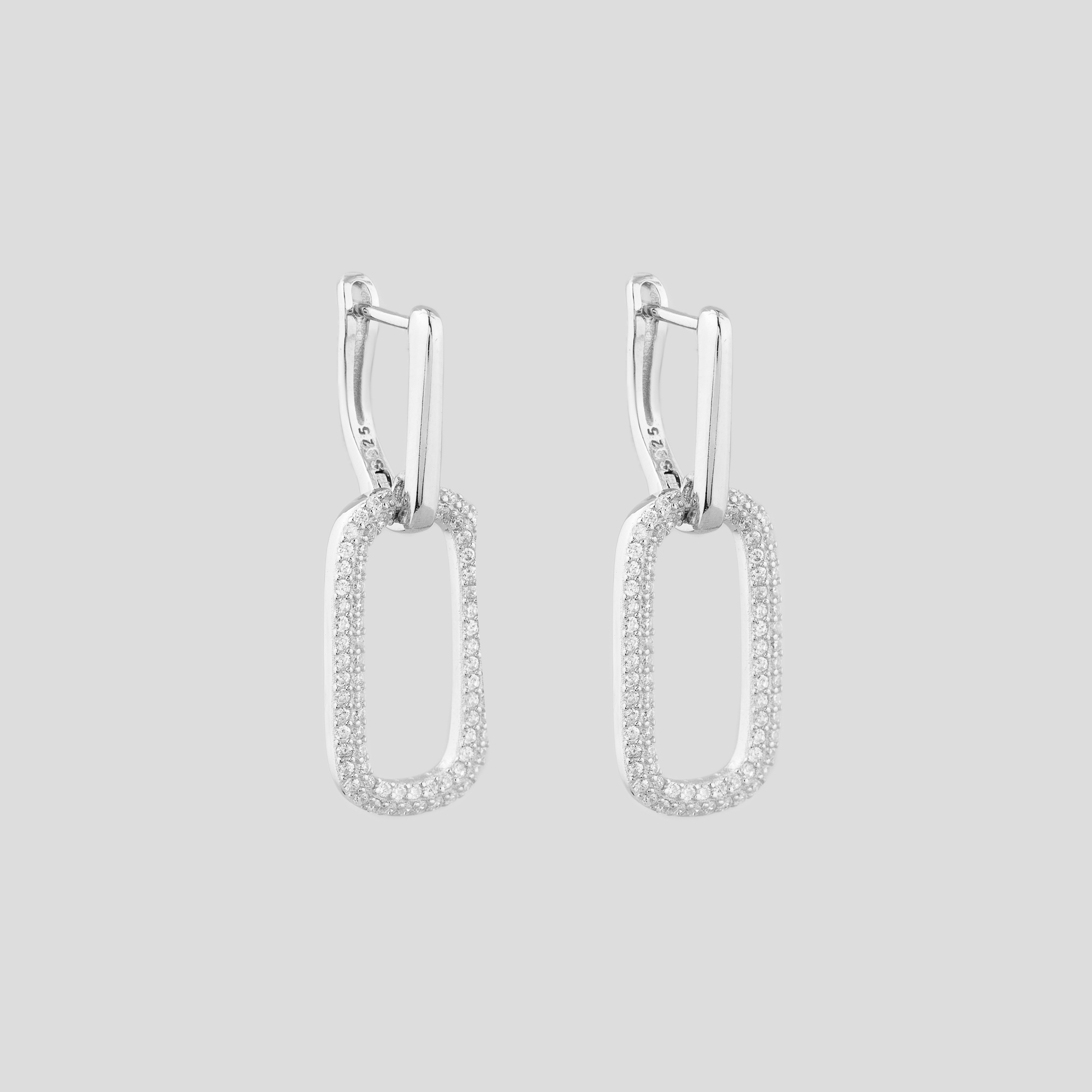 

Серебряные серьги Minimal 9520359б