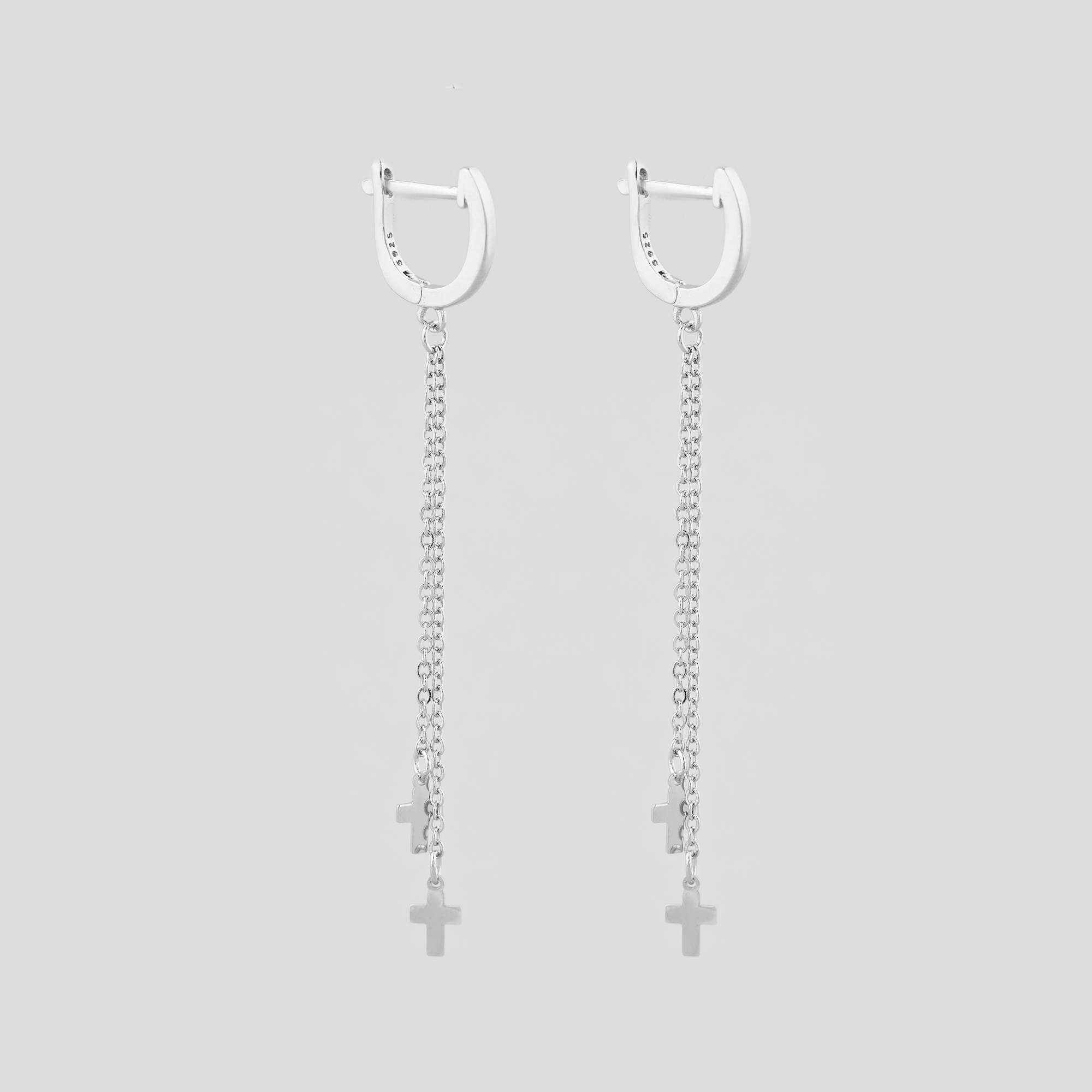 

Серебряные серьги Minimal 520934