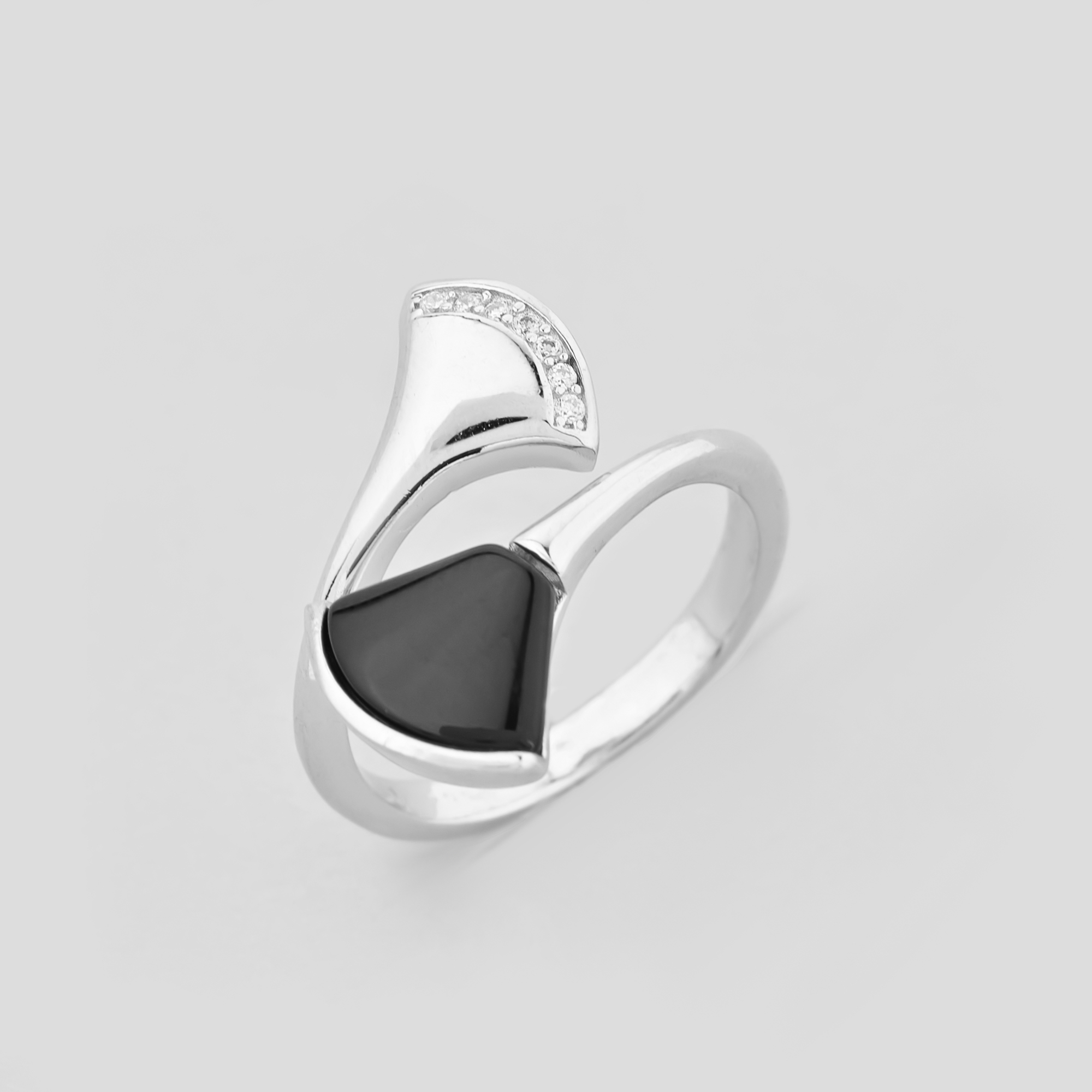 

Серебряное кольцо Minimal 9510347ч- 16