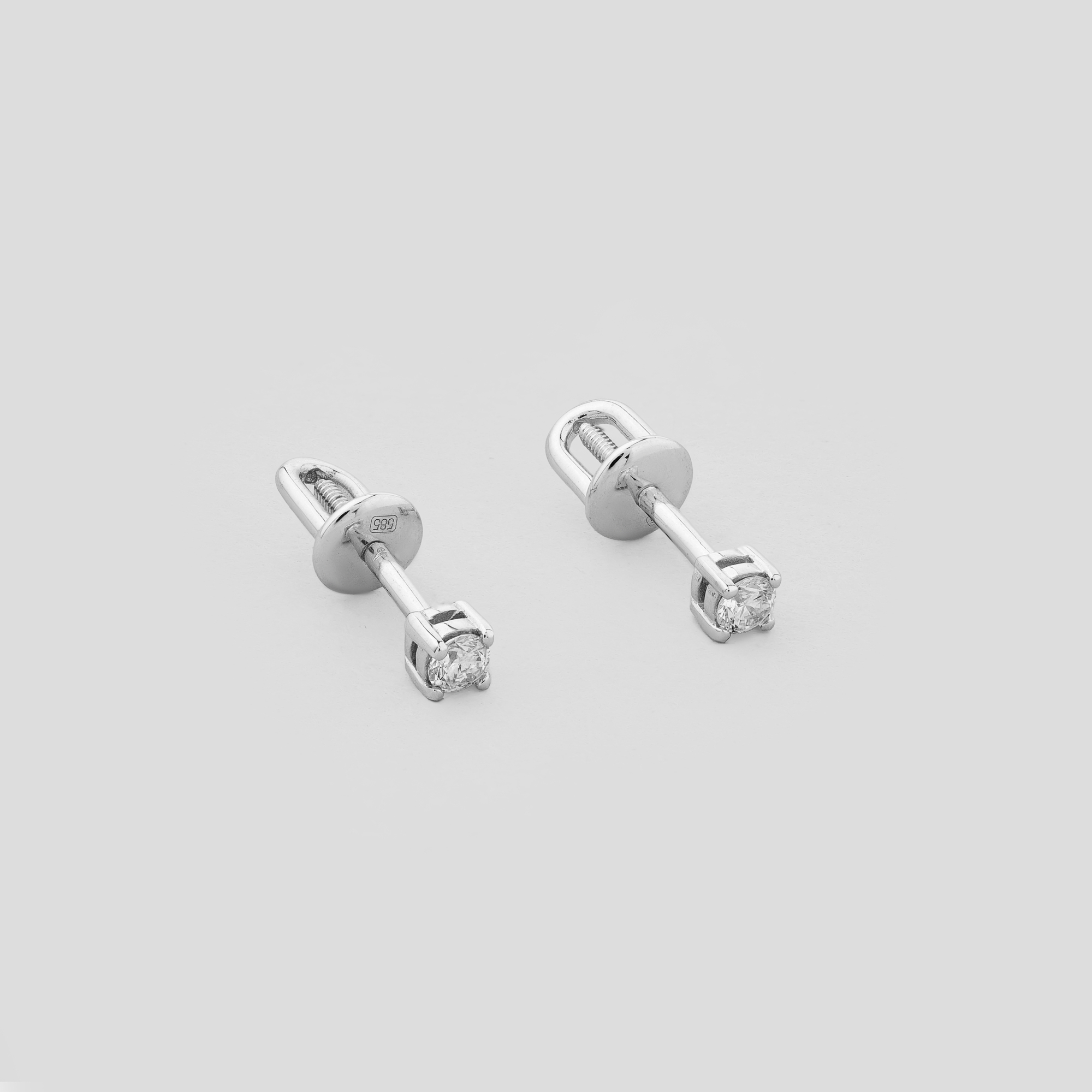 

Золотые серьги Minimal с577-бр-б-2.5-К