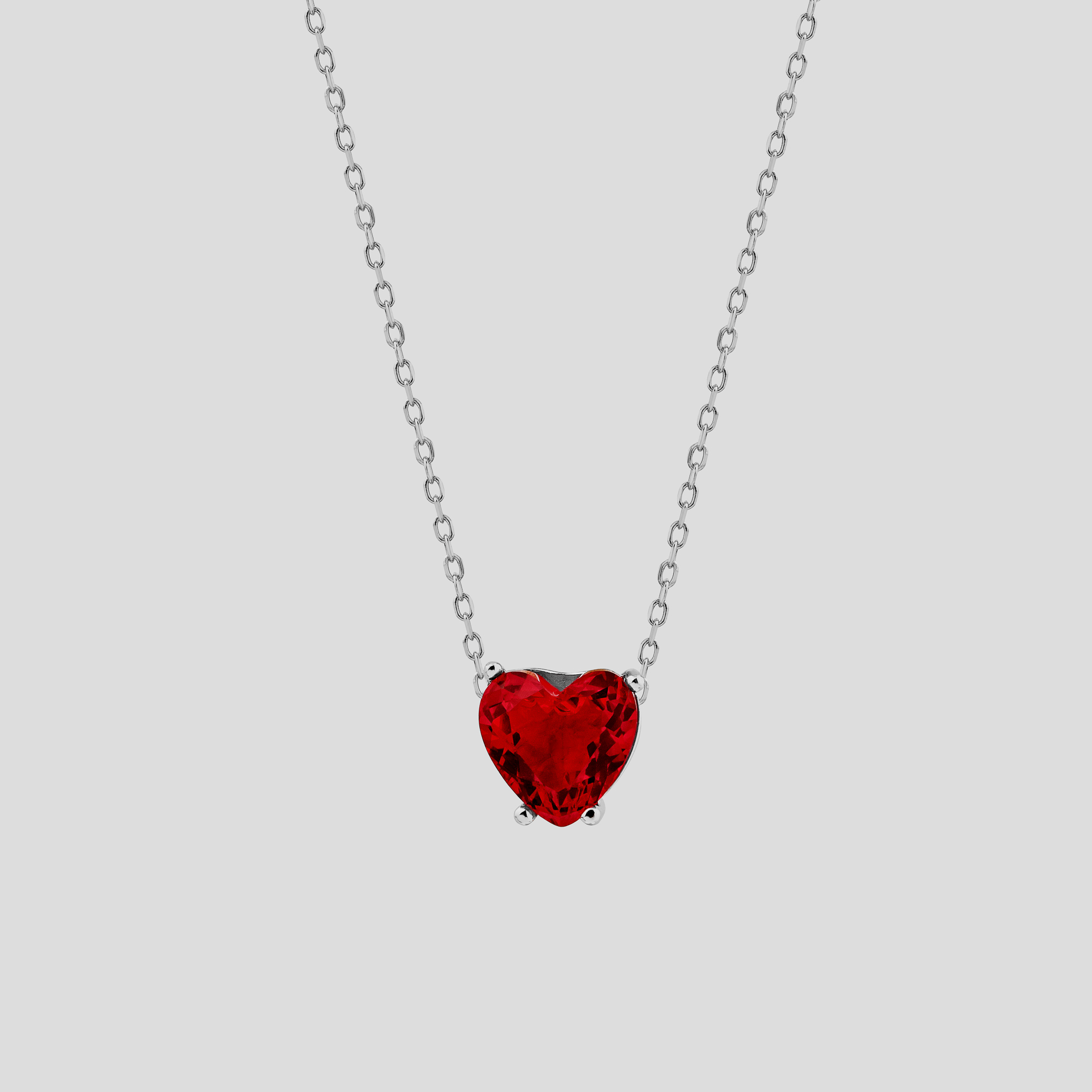 

Серебряная подвеска Minimal FN3092(червоний)