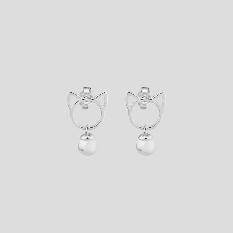 Серьги Игривый котенок