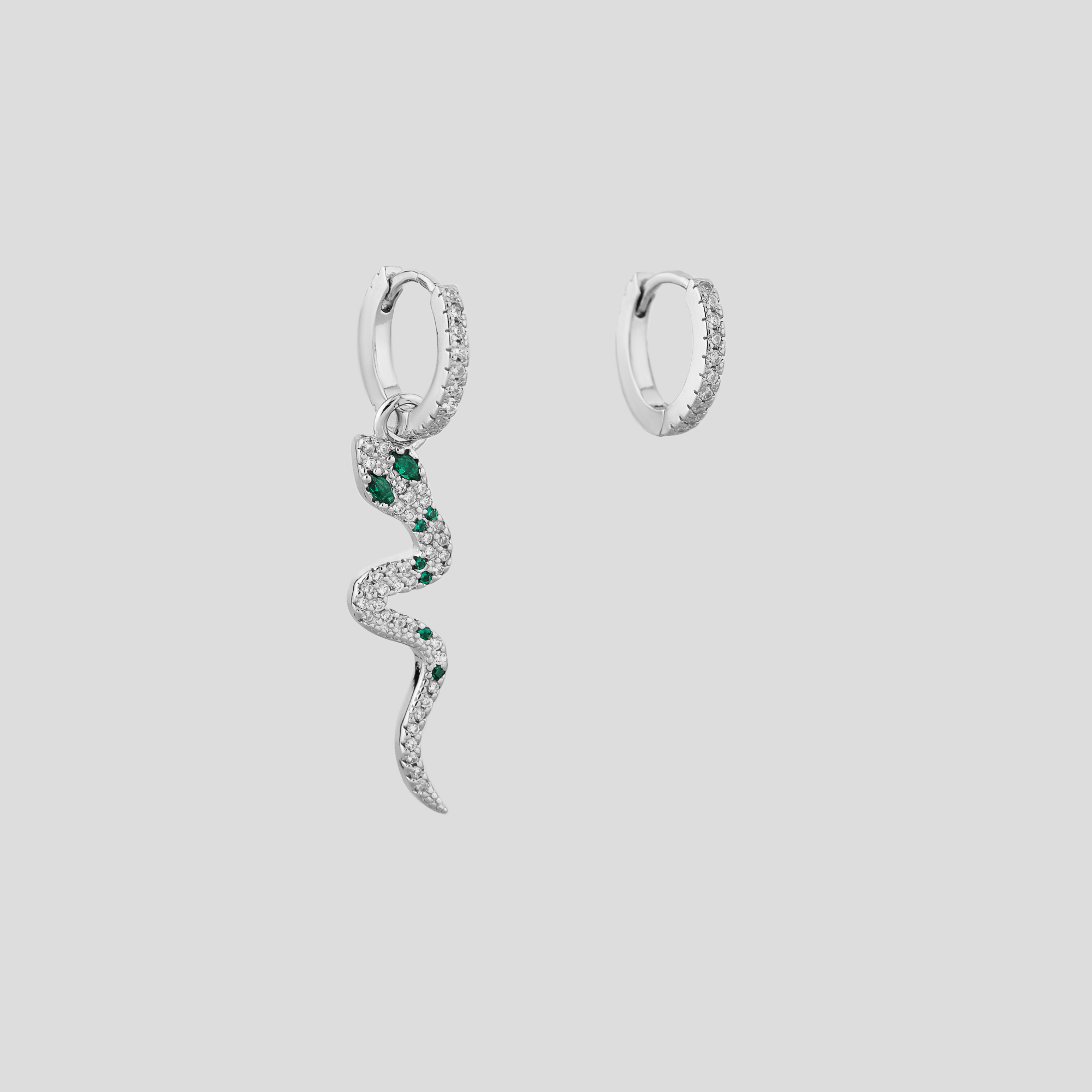 

Серьги Игривая змейка