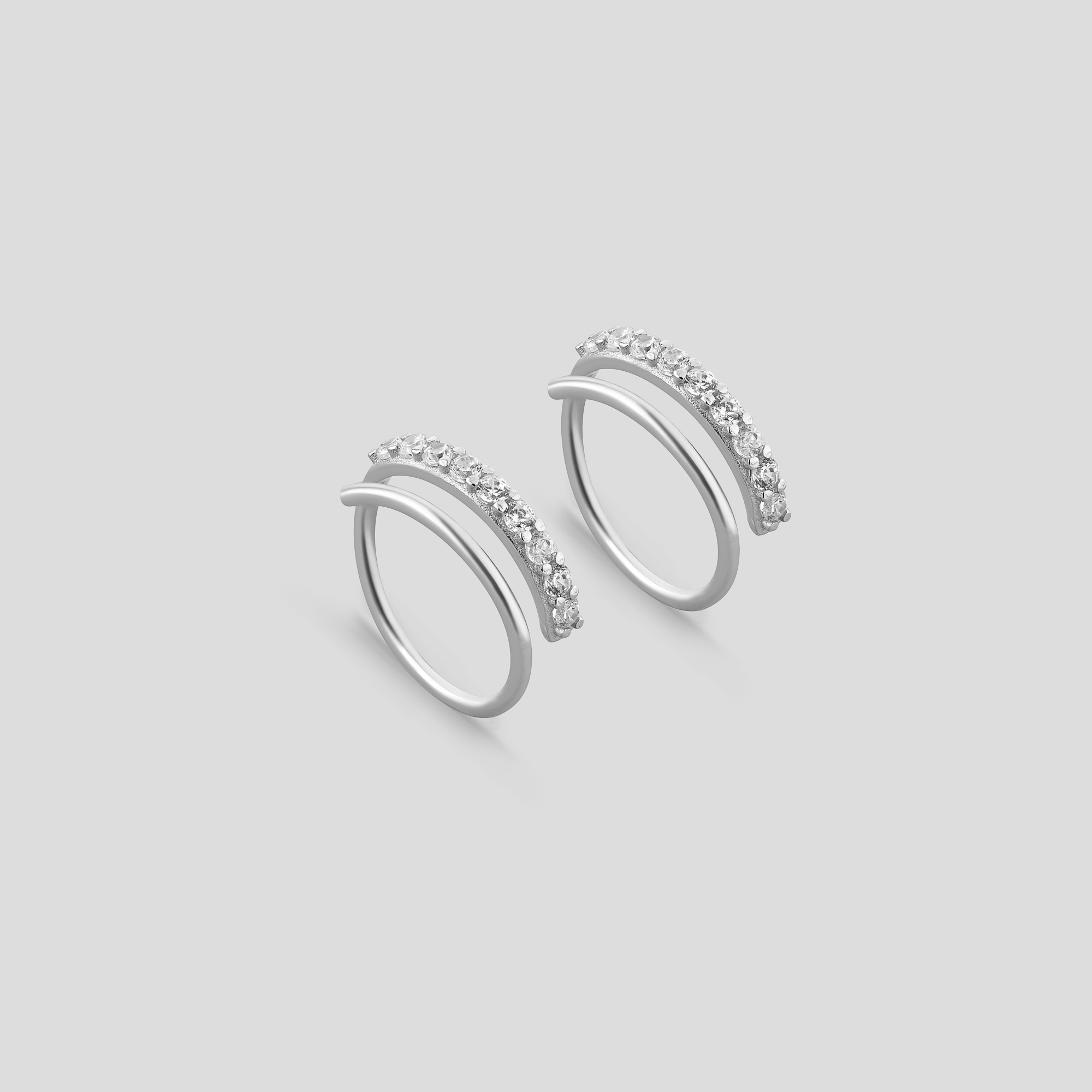 

Серебряные серьги Minimal 20798