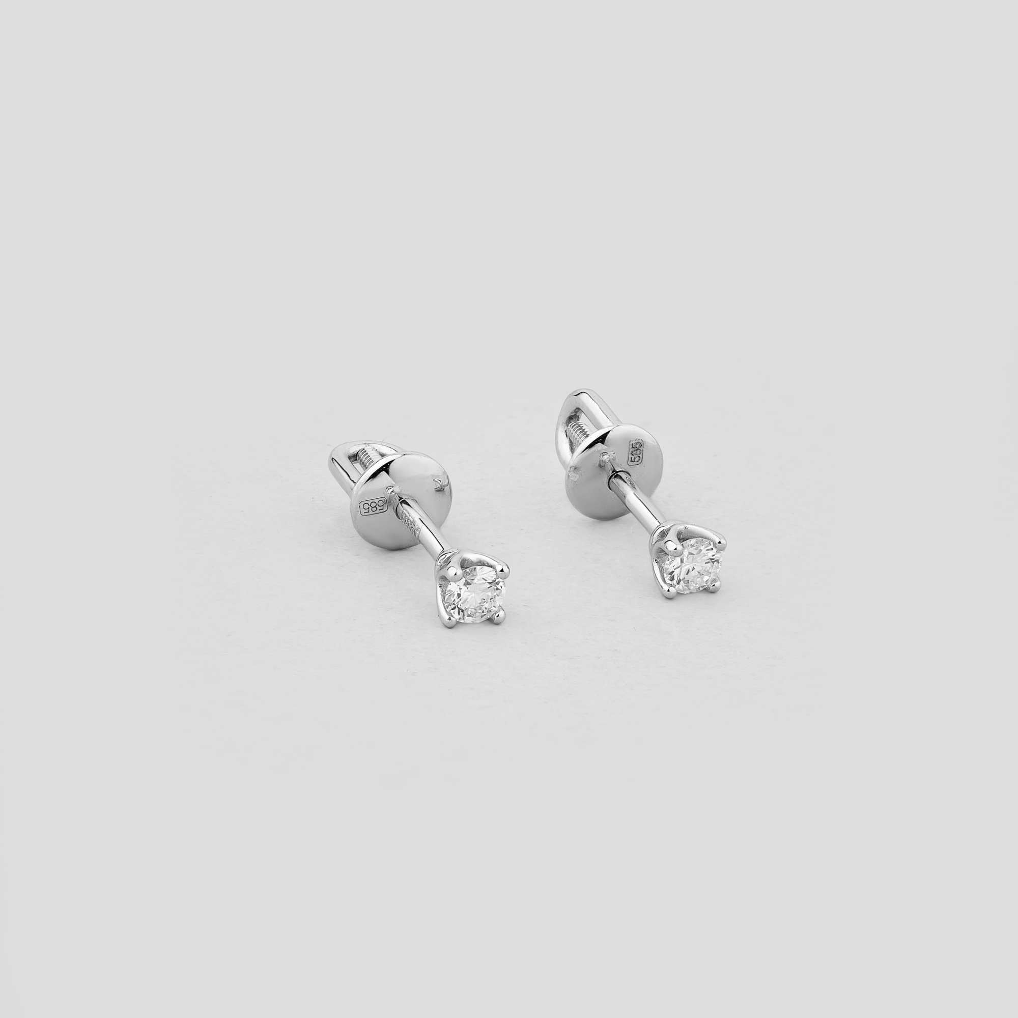 

Золотые серьги Minimal с574-2,5б-бр-б-др