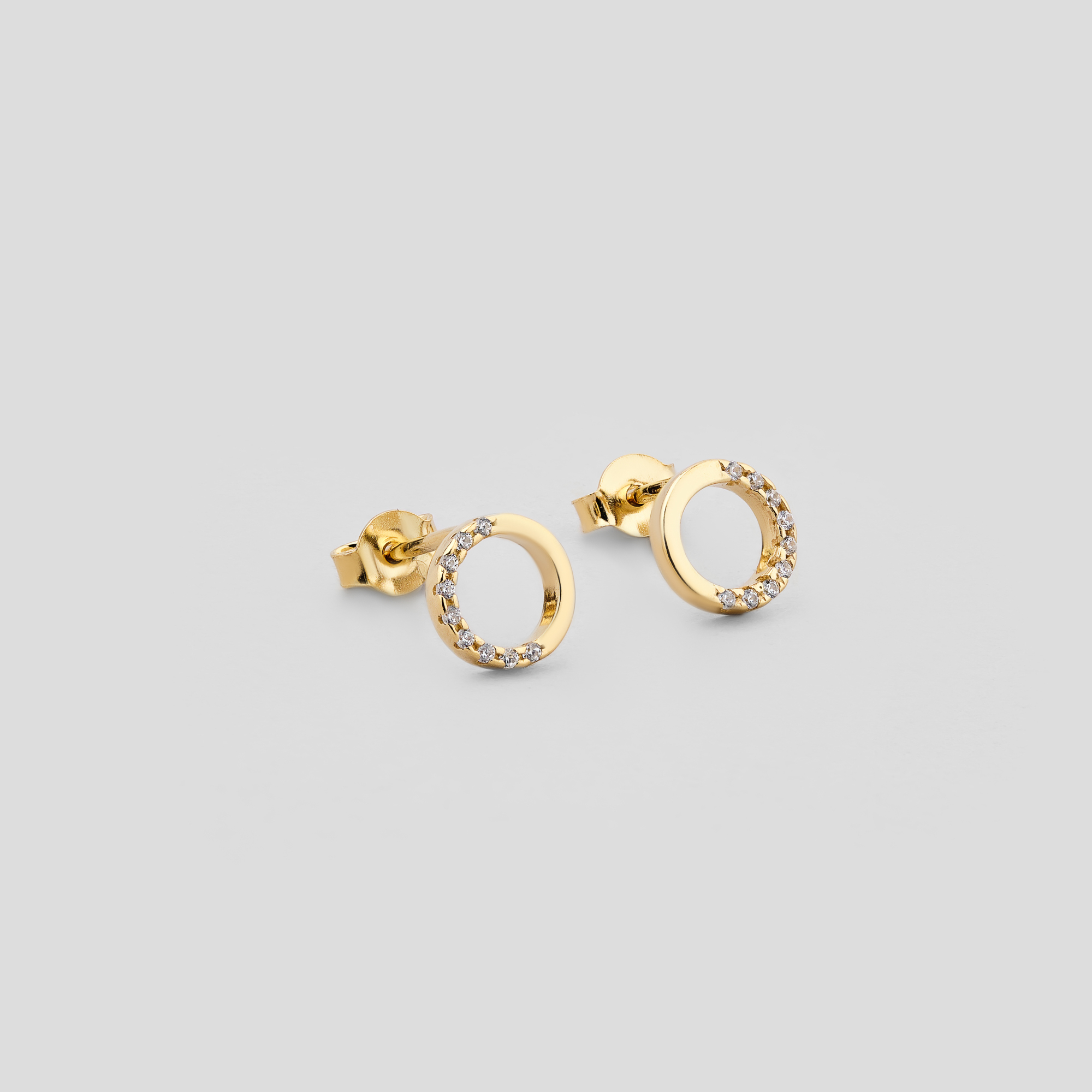 

Серебряные серьги с позолотой Minimal ЛК-0199з