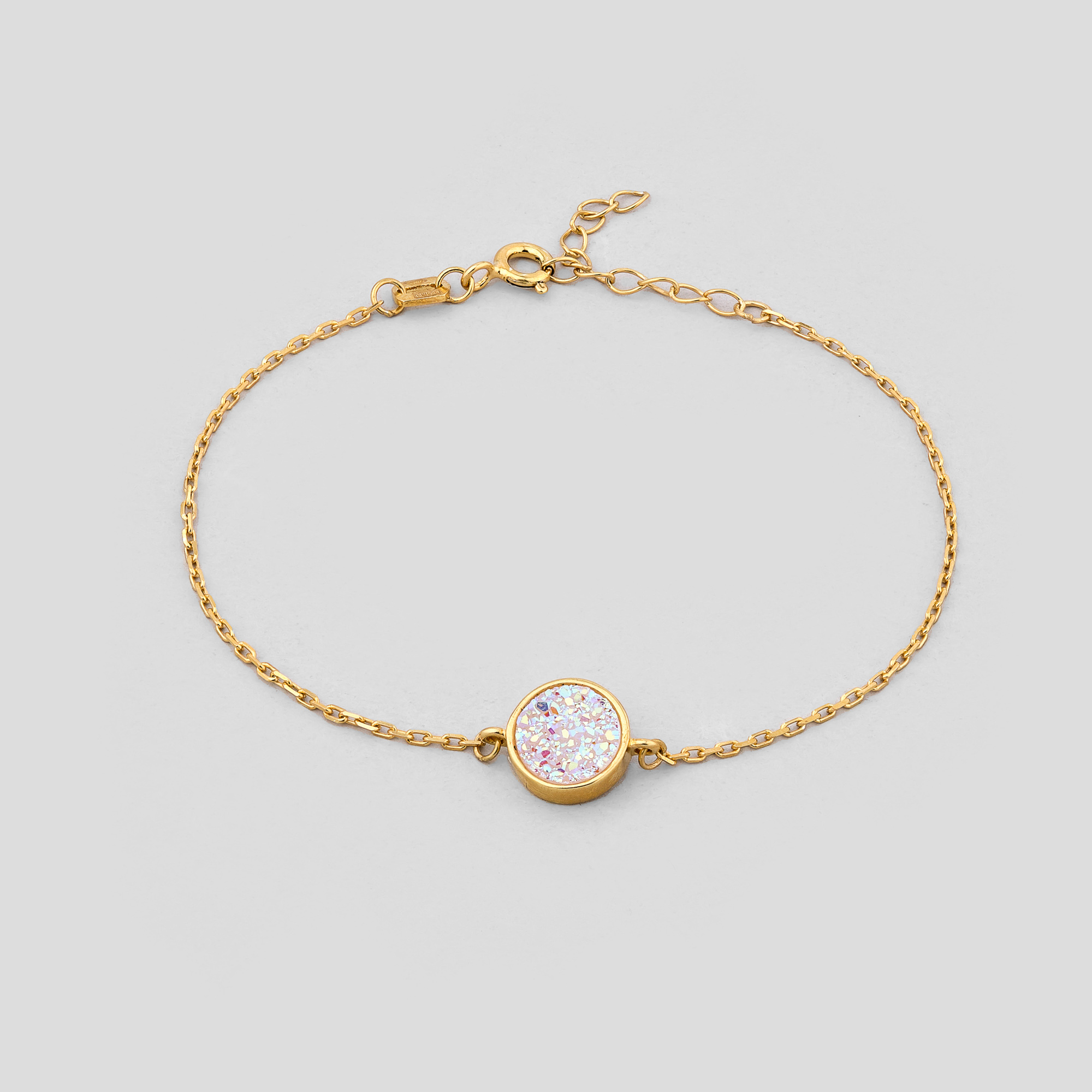 

Серебряные браслеты с позолотой Minimal 4376пБ-white