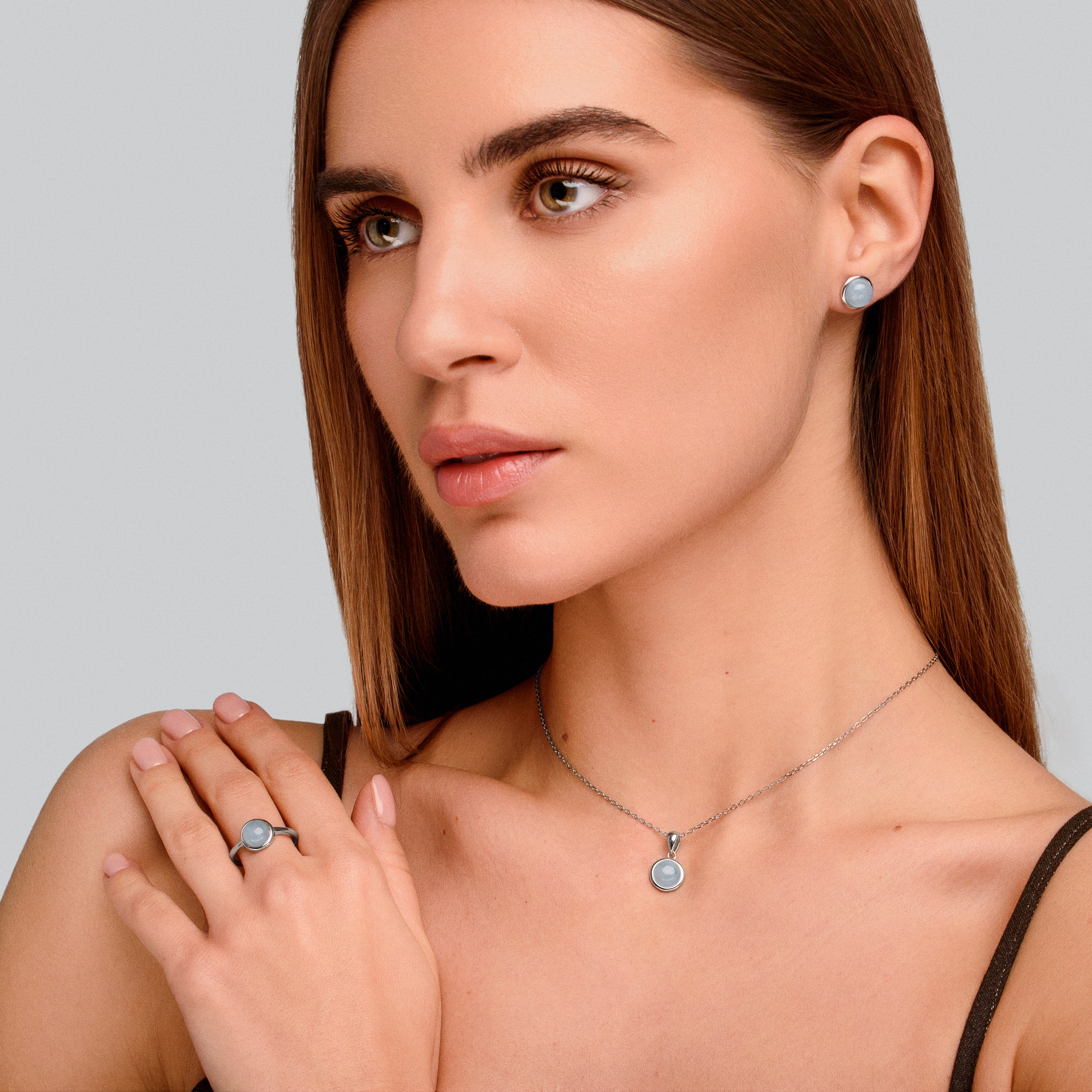 

Серебряное кольцо Minimal FR20868-2- 18