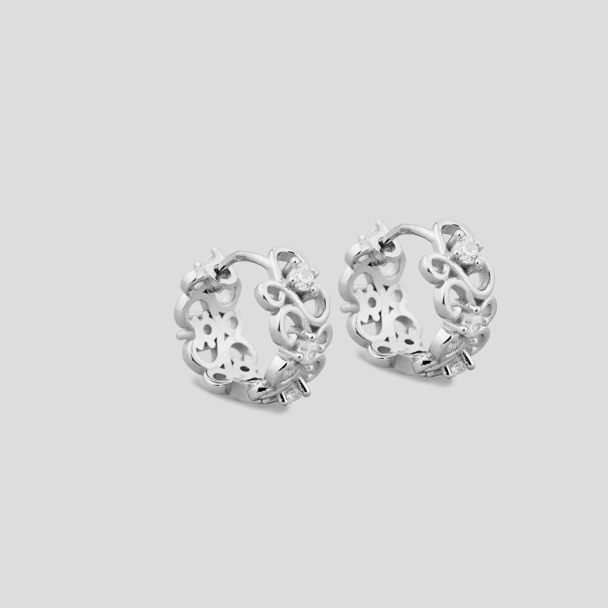 

Серебряные серьги Minimal 92-0048б
