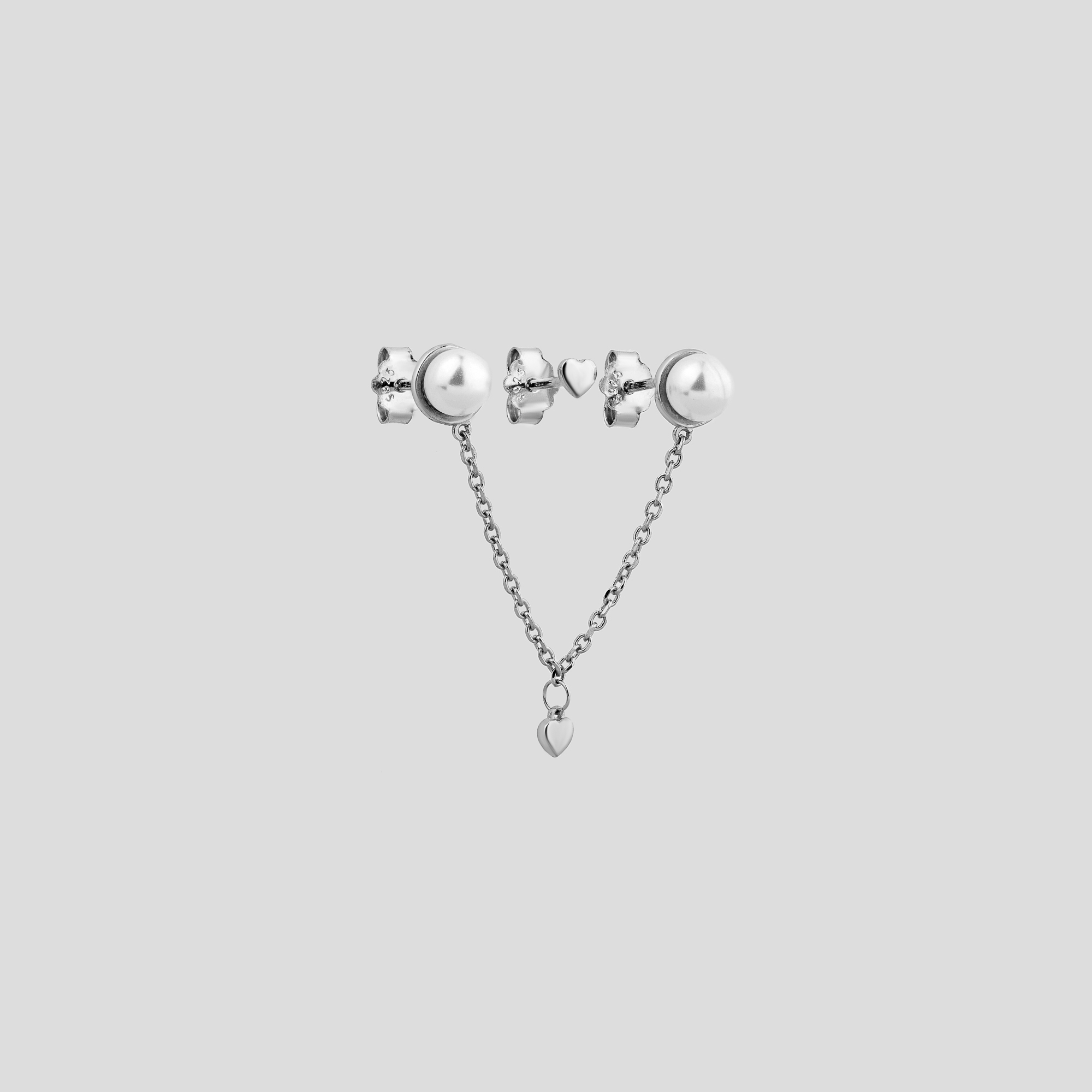 

Серебряные серьги Minimal 20816