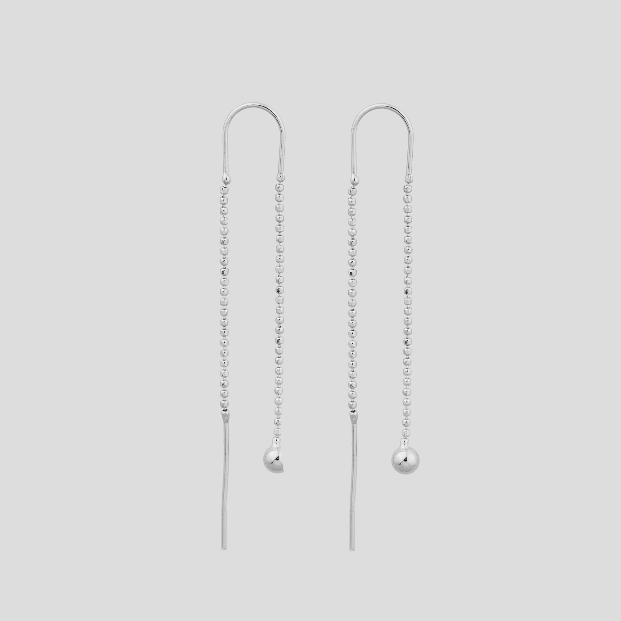 

Серебряные серьги Minimal 520845/1