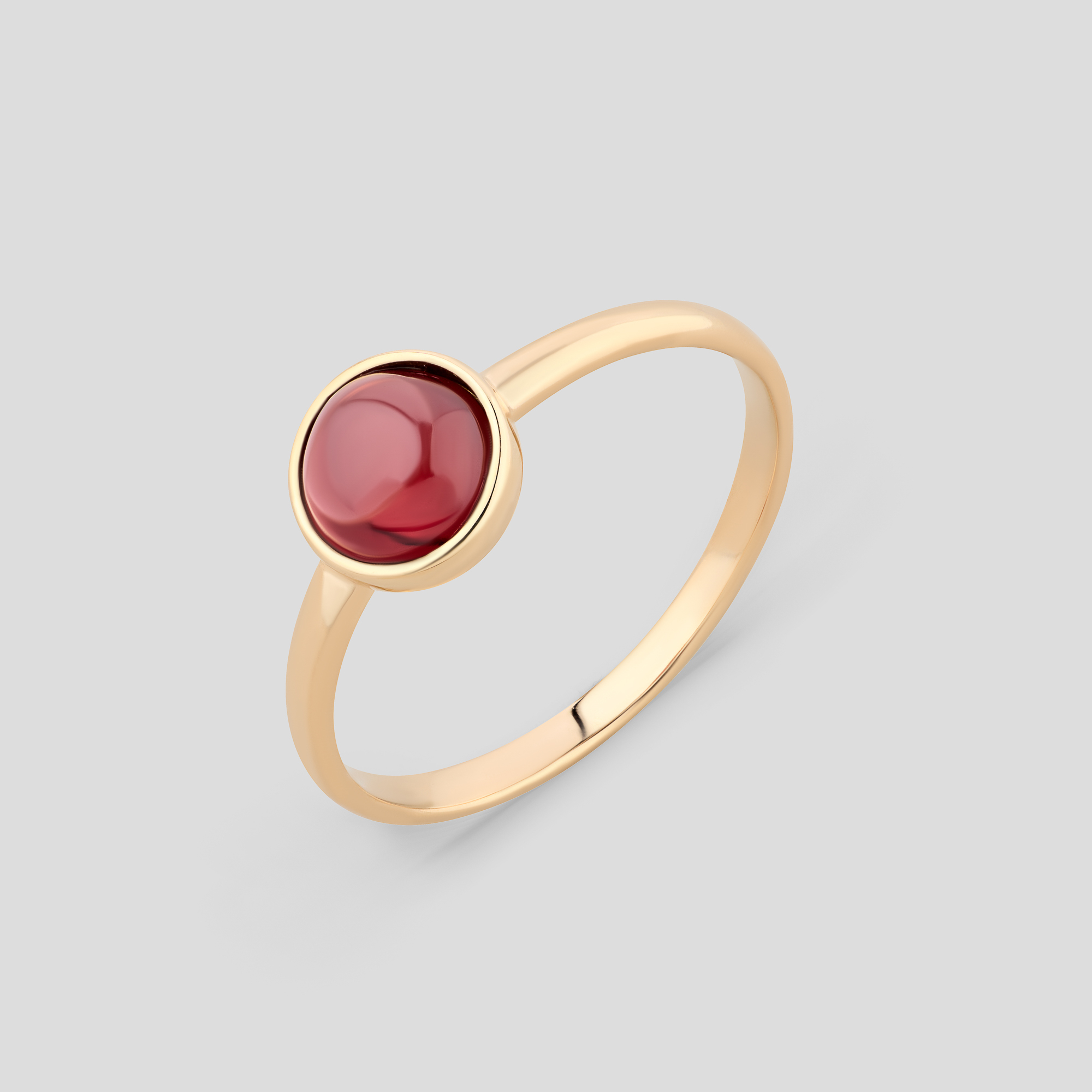 

Золотое кольцо Minimal к480-ч-red- 17