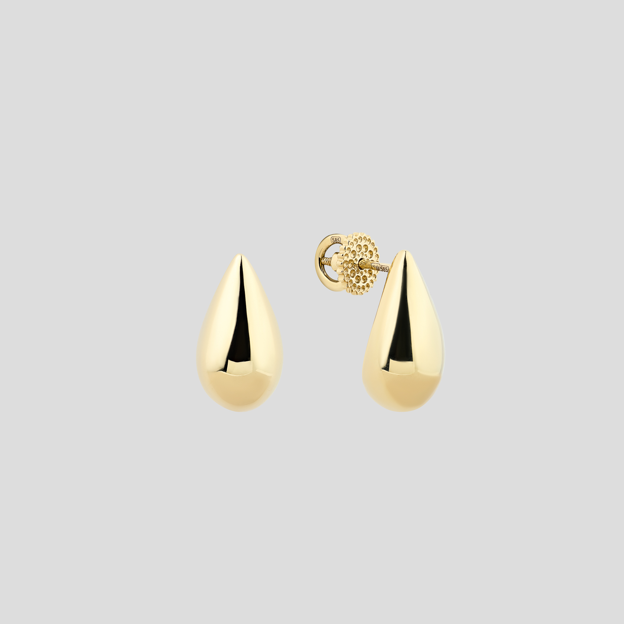

Золотые серьги Minimal с340-ж